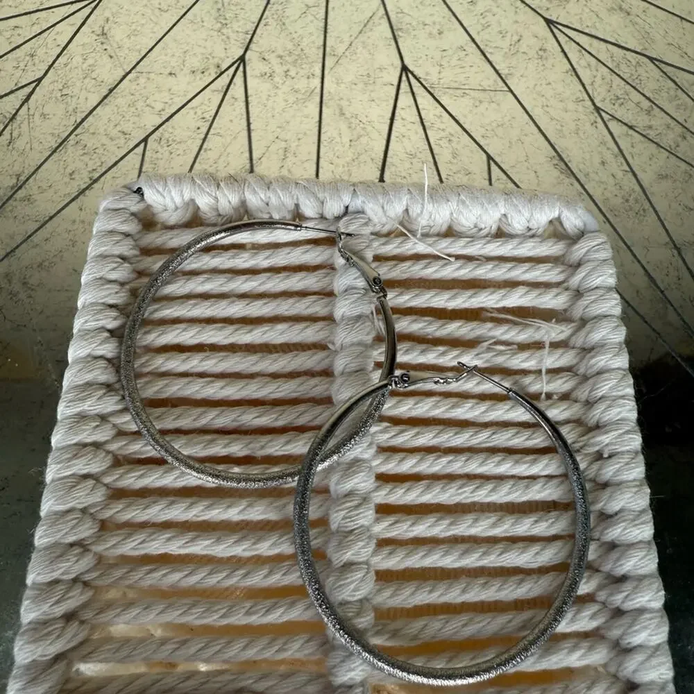Silver Hoop Earrings